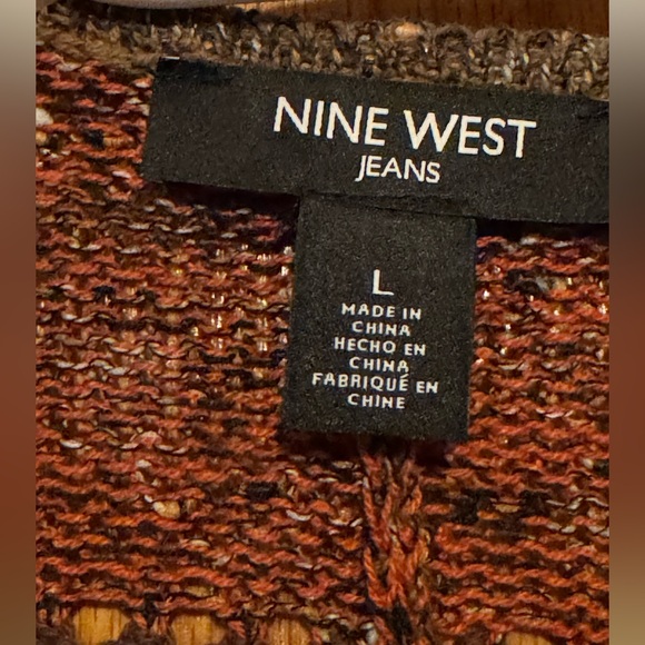 Nine West Autumn Color Cardigan Wrap - Picture 5 of 7